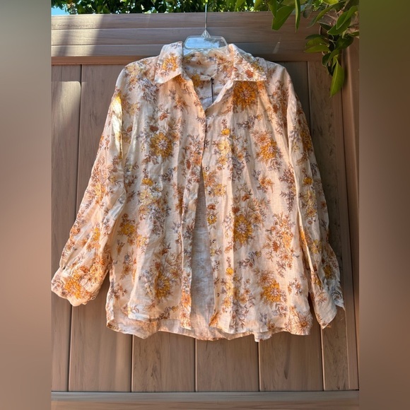 Spell Meadowland Linen Blouse New with Tags! - Picture 9 of 12